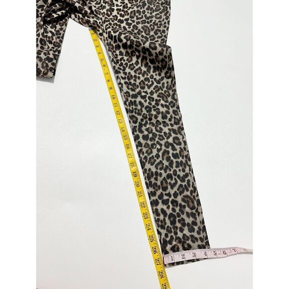 Veronica Beard Leopard Coated Print Mid Rise Skinny Brooke‎ Jeans Size 26 Size 2 - Picture 11 of 13